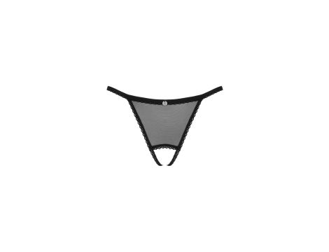 Celia Noir crotchless thong   XS/S - 7