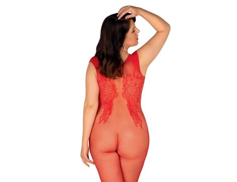 Bielizna-Bodystocking N112 czerwone XL/XXL - 2