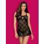 Bielizna-Behindy babydoll i stringi czarne L/XL - 4