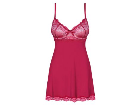 Bielizna-Rosalyne babydoll i stringi czerwona  S/M - 4