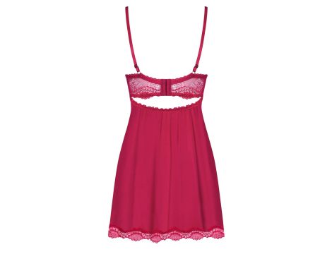 Bielizna-Rosalyne babydoll i stringi czerwona  S/M - 5