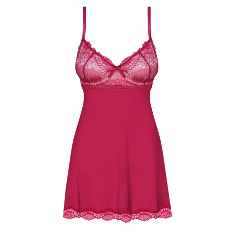 Bielizna-Rosalyne babydoll i stringi czerwona  S/M - 4