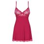 Bielizna-Rosalyne babydoll i stringi czerwona  S/M - 5