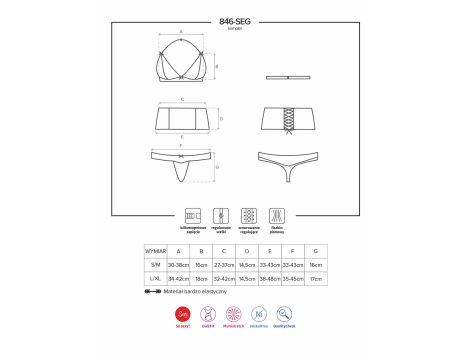 Bielizna-846-SEG-1 komplet 3-częściowy L/XL - 7