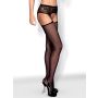 Bielizna-Garter stockings S307 czarne XL/XXL - 2