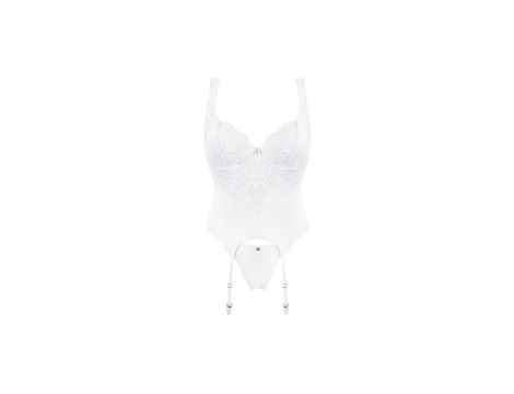 Bielizna-Amor Blanco gorset i stringi biały L/XL - 5