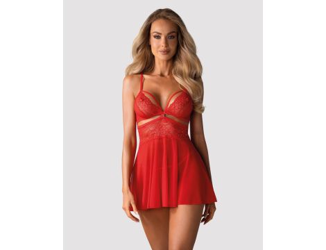 Bielizna-838-BAB-3 babydoll i stringi  S/M - 3