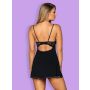 Bielizna-Luvae babydoll i stringi Czarny  S/M - 5