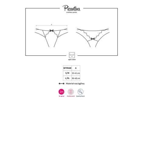 Bielizna-Picantina stringi otwarte  S/M - 7