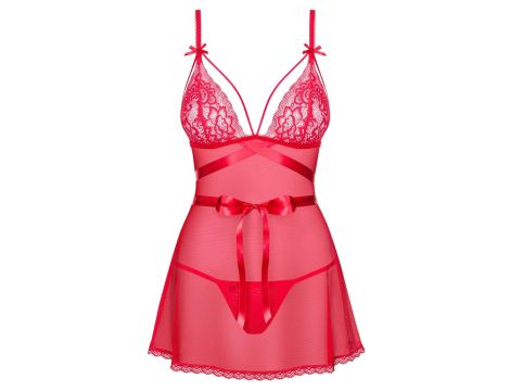 Bielizna-Lovlea babydoll czerwona  S/M - 5