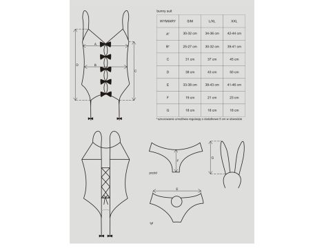 Bielizna-Bunny suit kostium L/XL - 8