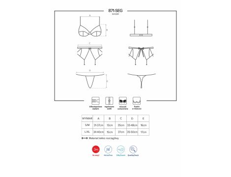 Bielizna-871-SEG-2 komplet 3-częściowy L/XL - 5