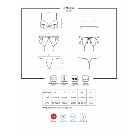 Bielizna-871-SEG-2 komplet 3-częściowy L/XL - 5