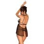 Bielizna-Delishya babydoll i stringi czarna  S/M - 3