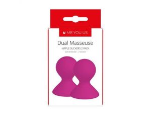 Pompka- Me You Us Dual Masseuse Silicone Nipple Suckers 2 Pack Purple