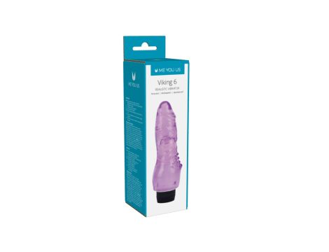 Me You Us Viking Realistic Vibrator Purple - 2