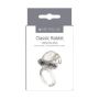 Pierścień- Me You Us Classic Rabbit Cock Ring Transparent - 2