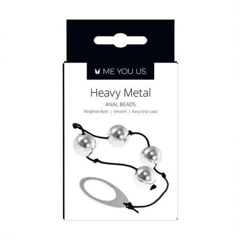 Kulki- Me You Us Heavy Metal Anal Beads Silver - 2