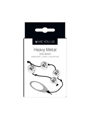 Kulki- Me You Us Heavy Metal Anal Beads Silver - image 2