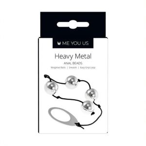 Kulki- Me You Us Heavy Metal Anal Beads Silver - image 2