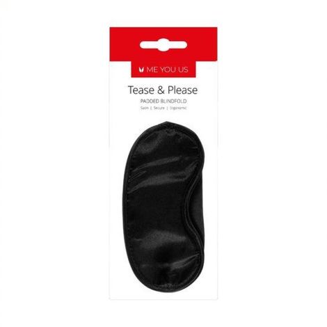 Maska- Me You Us Tease And Please Padded Blindfold Black - 3