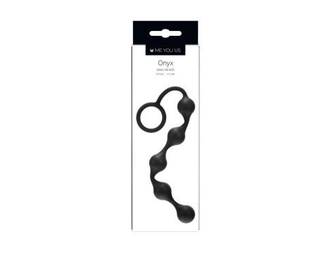 Plug/kulki-Onyx Silicone Anal Beads - 3