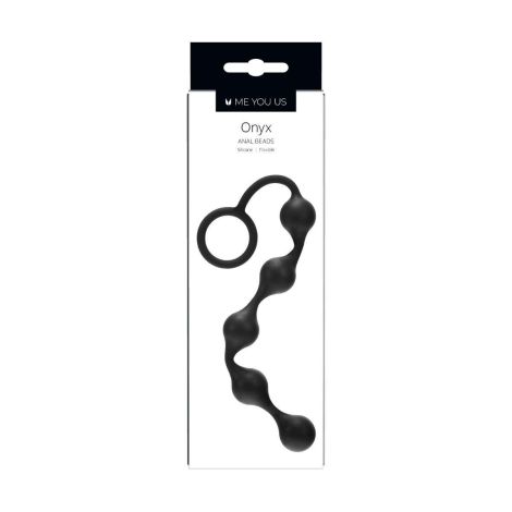 Plug/kulki-Onyx Silicone Anal Beads - 3