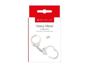 Kajdanki- Me You Us Heavy Metal Handcuffs Silver - image 2