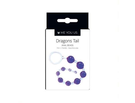 Plug/kulki- Me You Us Dragonz Tail Anal Beads Violet