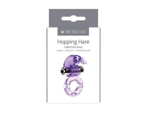 Pierścień- Me You Us Hopping Hare Cock Ring Purple