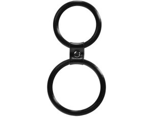 Pierścień- Me You Us Dual Ring Cock Ring Black