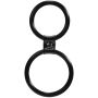 Pierścień- Me You Us Dual Ring Cock Ring Black - 2