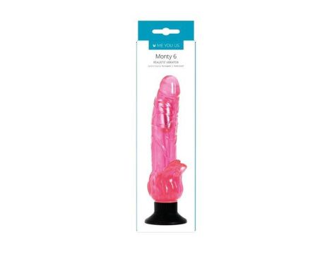 Wibrator- Me You Us Mounty 6 Realistic Vibrator Pink - 2