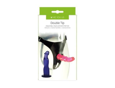 Proteza- Me You Us Double Tip Strap On Pink - 3