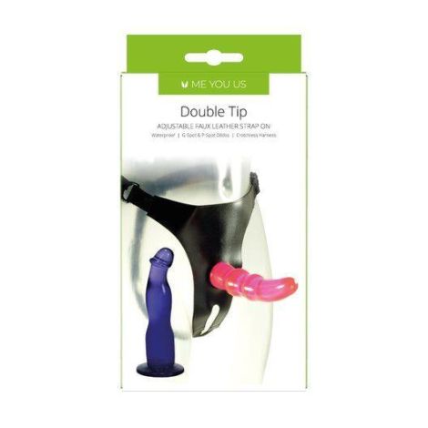 Proteza- Me You Us Double Tip Strap On Pink - 3