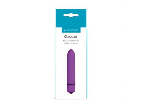 Wibrator- Me You Us Blossom 10 Mode Bullet Vibrator Purple - 2