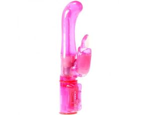 Wibrator- G Tongue Rabbit Vibrator Pink OS - image 2