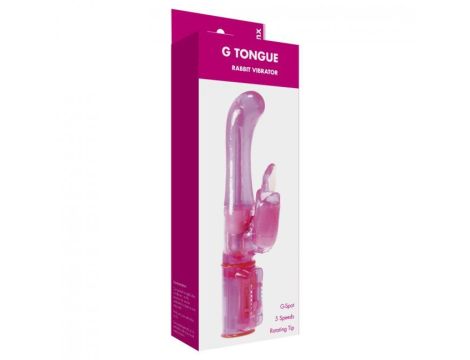 Wibrator- G Tongue Rabbit Vibrator Pink OS