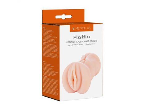 Masturbator- Me You Us Miss Nina Premium Vibrating Realistic Masturbator Flesh - 2