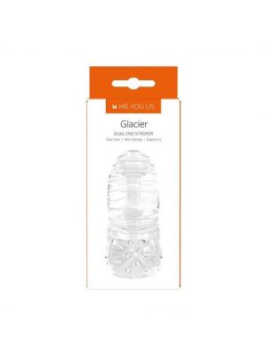 Masturbator- Me You Us Glacier Dual End Stroker Male Masturbator Transparent