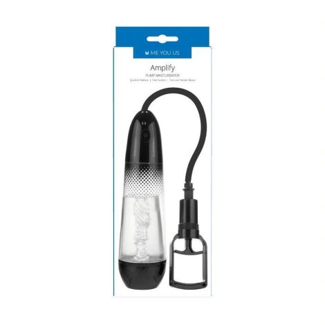 Pompka- Me You Us Amplify Pump Masturbator Clear/Black - 3