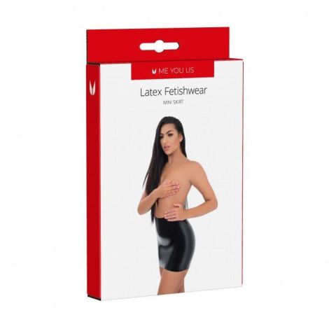 Me You Us Latex Mini Skirt Small - 2