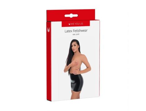 Me You Us Latex Mini Skirt Large - 2