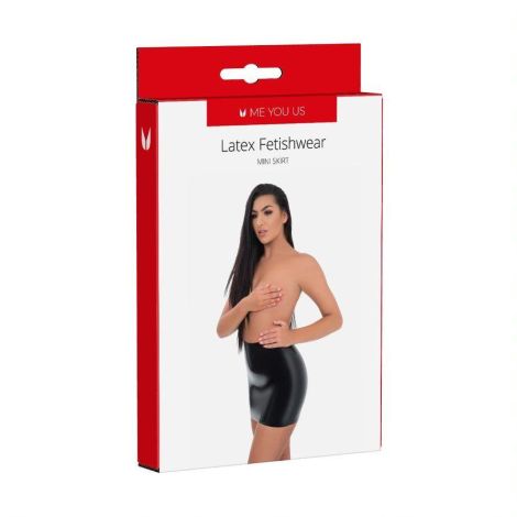 Me You Us Latex Mini Skirt Large - 2