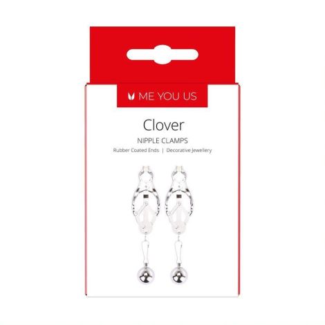 Me You Us Clover Nipple Clamp Silver - 2