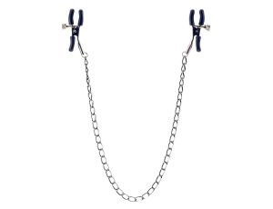 Stymulator- Squeeze N Please Nipple Chain Silver - image 2