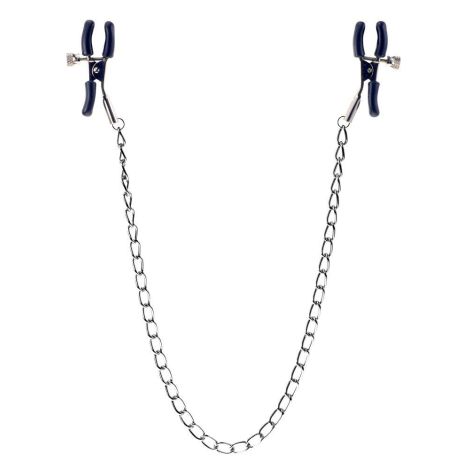 Stymulator- Squeeze N Please Nipple Chain Silver - 2