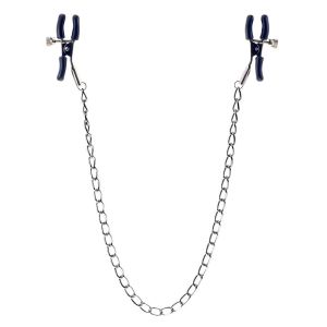 Stymulator- Squeeze N Please Nipple Chain Silver - image 2