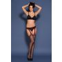 Bielizna-Rajstopy cienkie Erotica Strip Panty Lola Czarno-czerwone S/M - 3