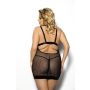 Solange black chemise L+ (czarna halka) - 2